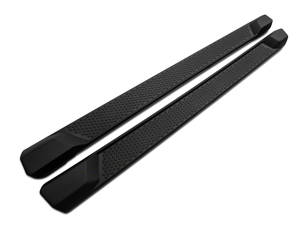RedRock Molded ABS OE Style Side Step Bars and Fuel Filler Door Cover; Matte Black (18-26 Jeep Wrangler JL 4-Door)