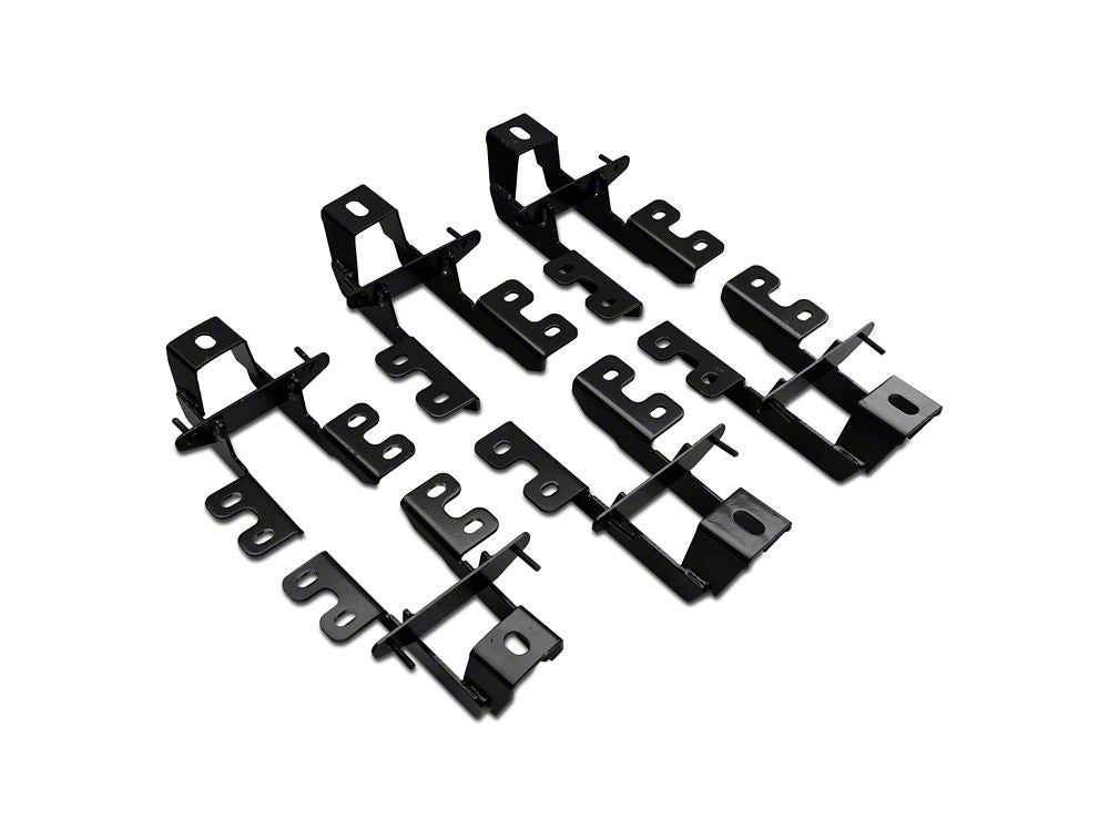 RedRock Molded ABS OE Style Side Step Bars and Fuel Filler Door Cover; Matte Black (18-26 Jeep Wrangler JL 4-Door)