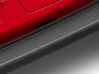 RedRock Molded ABS OE Style Side Step Bars and Fuel Filler Door Cover; Matte Black (18-26 Jeep Wrangler JL 4-Door)