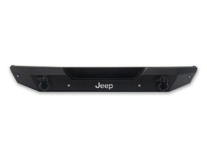 Jeep Licensed by RedRock HD Rear Bumper with LED Jeep Logo Backlight (18-26 Jeep Wrangler JL)