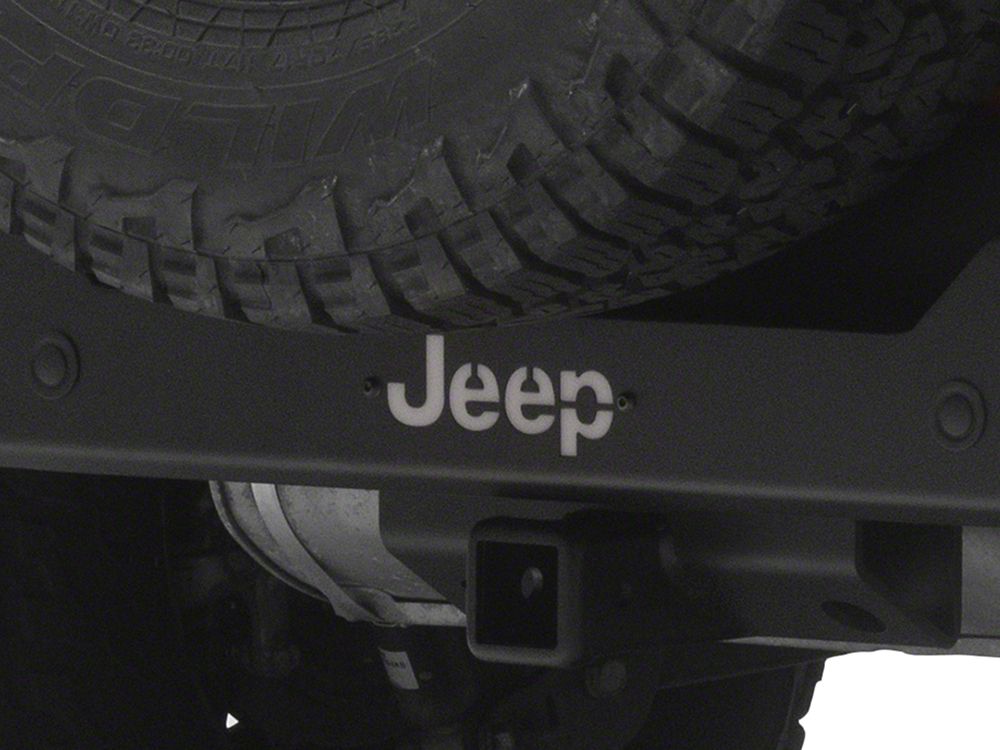 Jeep Licensed by RedRock HD Rear Bumper with LED Jeep Logo Backlight (18-26 Jeep Wrangler JL)
