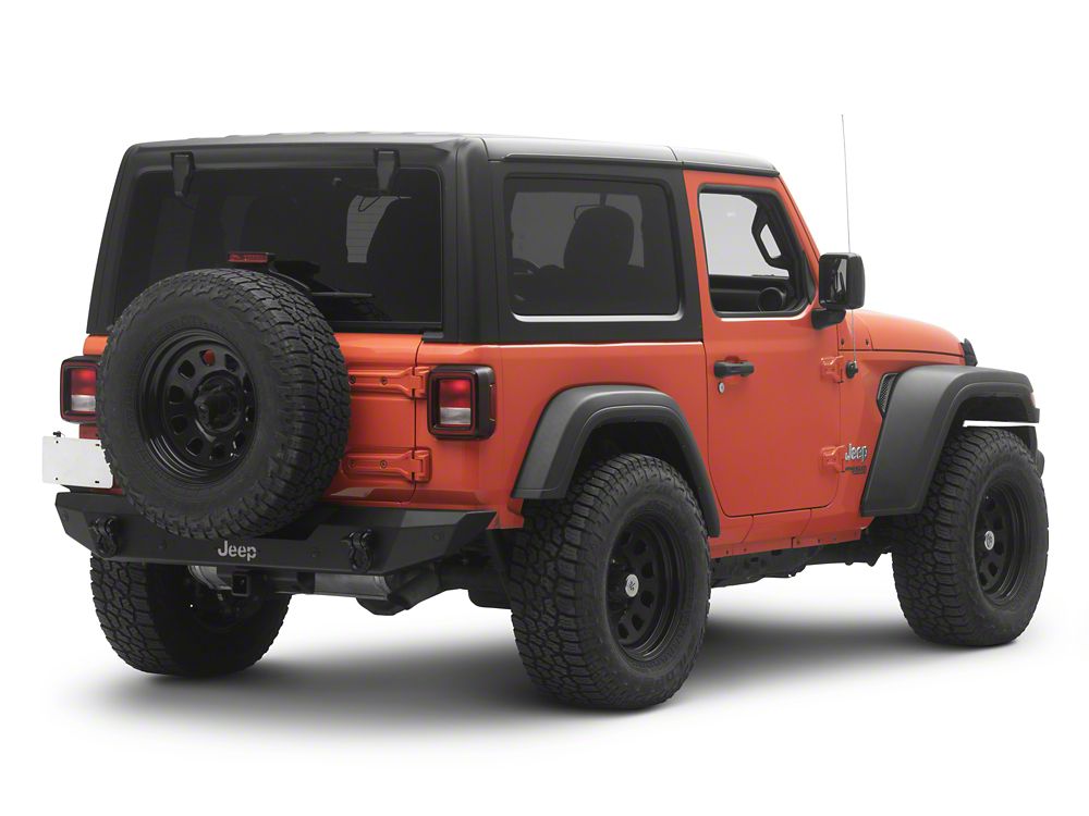 Jeep Licensed by RedRock HD Rear Bumper with LED Jeep Logo Backlight (18-26 Jeep Wrangler JL)