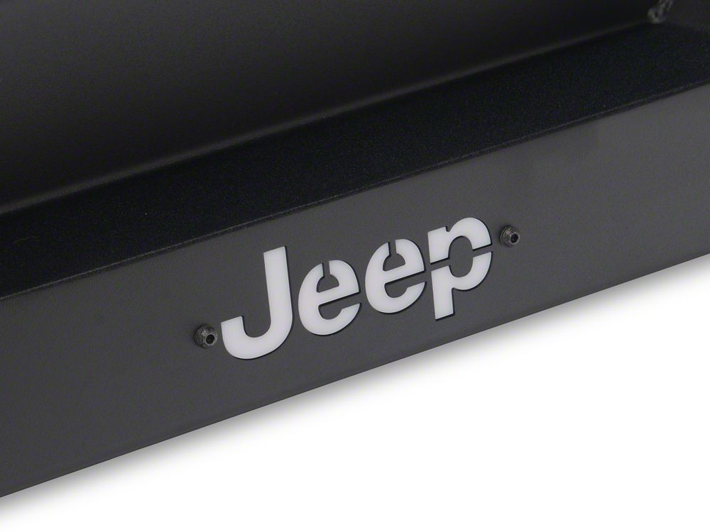 Jeep Licensed by RedRock HD Rear Bumper with LED Jeep Logo Backlight (18-26 Jeep Wrangler JL)