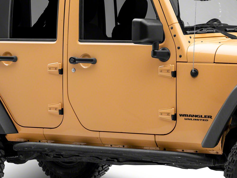 RedRock Replacement Body Side and Exterior Door Hinges (07-18 Jeep Wrangler JK 4-Door)