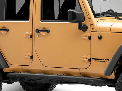 RedRock Replacement Body Side and Exterior Door Hinges (07-18 Jeep Wrangler JK 4-Door)