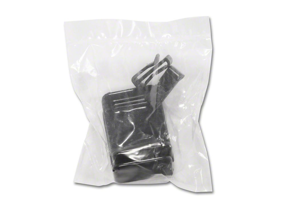 RedRock Extended Bikini Top with Header Panel; Black Diamond (97-06 Jeep Wrangler TJ, Excluding Unlimited)