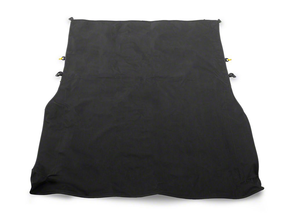 RedRock Extended Bikini Top with Header Panel; Black Diamond (97-06 Jeep Wrangler TJ, Excluding Unlimited)
