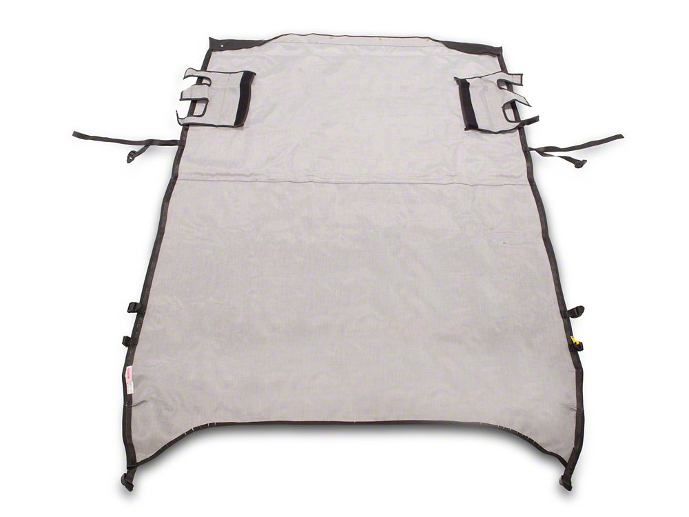 RedRock Extended Bikini Top with Header Panel; Black Diamond (11-18 Jeep Wrangler JK 4-Door)