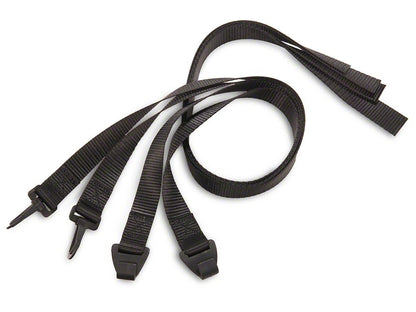 RedRock Extended Bikini Top with Header Panel; Black Diamond (11-18 Jeep Wrangler JK 4-Door)