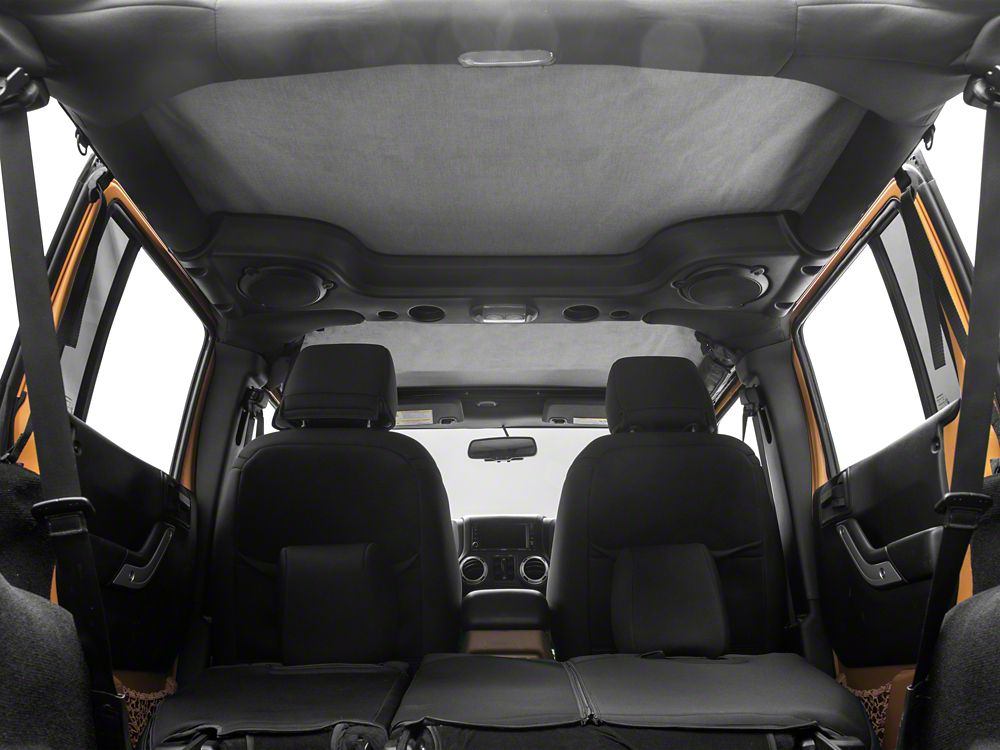 RedRock Extended Bikini Top with Header Panel; Black Diamond (11-18 Jeep Wrangler JK 4-Door)