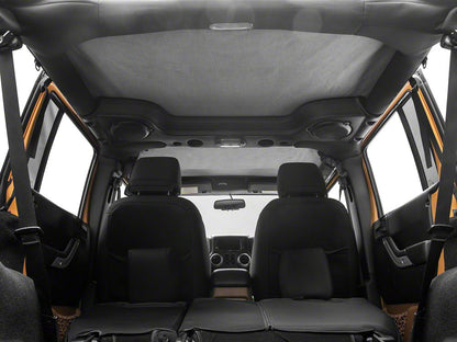 RedRock Extended Bikini Top with Header Panel; Black Diamond (11-18 Jeep Wrangler JK 4-Door)