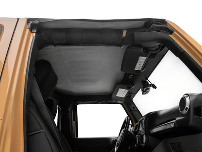 RedRock Extended Bikini Top with Header Panel; Black Diamond (11-18 Jeep Wrangler JK 4-Door)