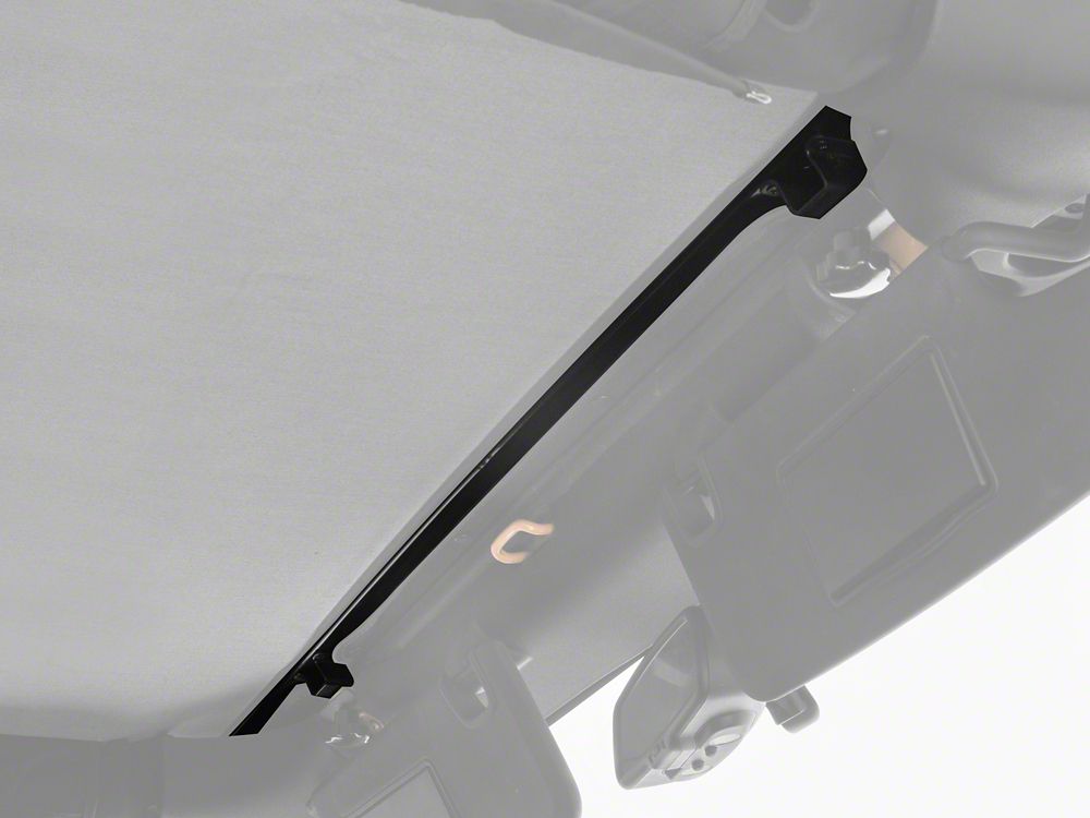 RedRock Extended Bikini Top with Header Panel; Black Diamond (11-18 Jeep Wrangler JK 4-Door)