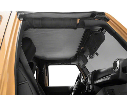 RedRock Extended Bikini Top with Header Panel; Black Diamond (11-18 Jeep Wrangler JK 4-Door)