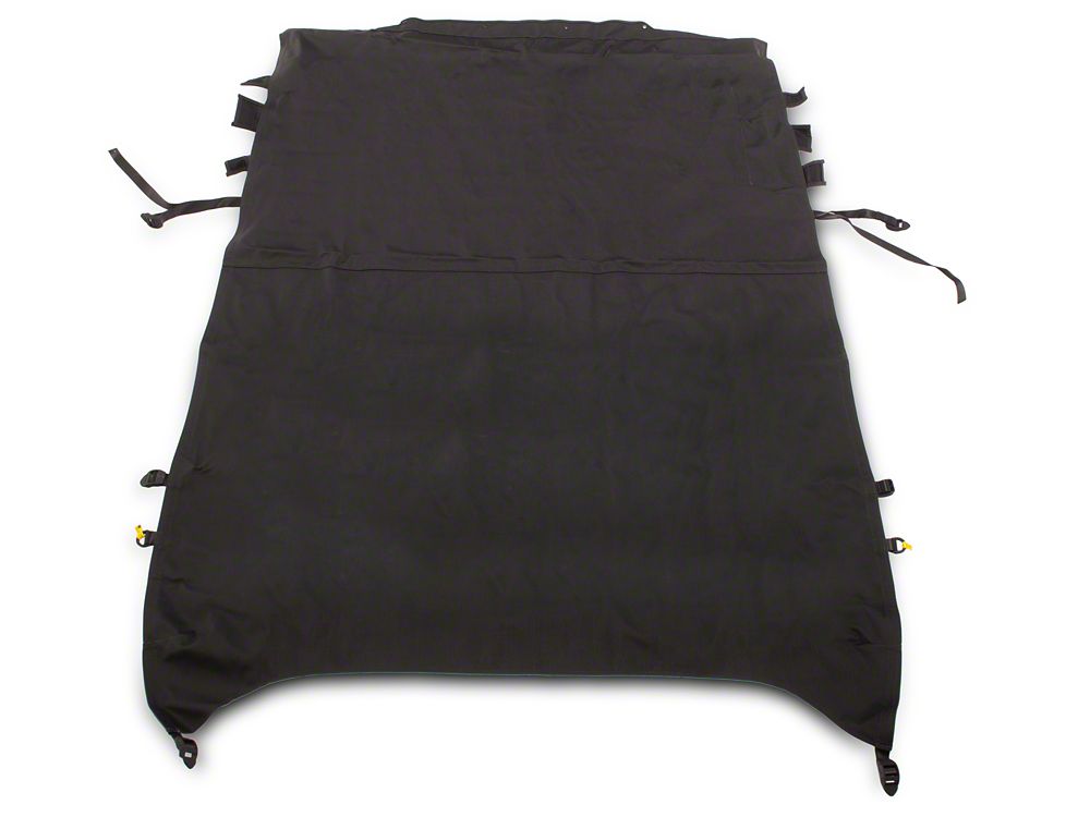 RedRock Extended Bikini Top with Header Panel; Black Diamond (11-18 Jeep Wrangler JK 4-Door)
