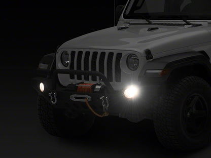 RedRock Full Width Winch Front Bumper with Halogen Fog Lights (20-25 Jeep Gladiator JT)