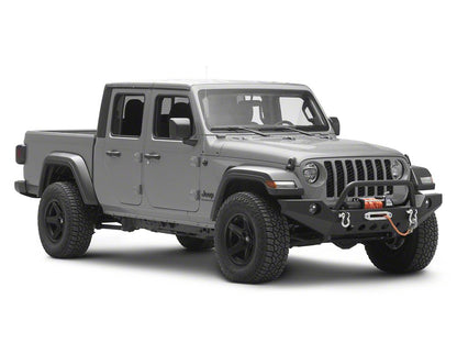 RedRock Full Width Winch Front Bumper with Halogen Fog Lights (20-25 Jeep Gladiator JT)