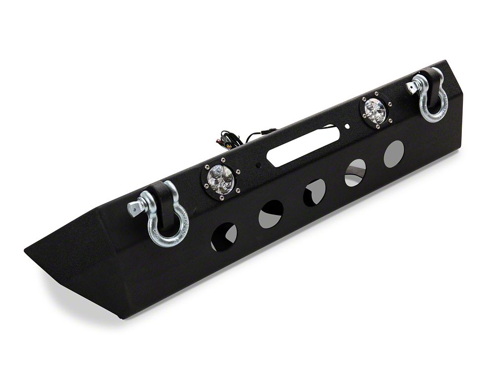RedRock Stubby Winch Front Bumper with LED Fog Lights (20-25 Jeep Gladiator JT)
