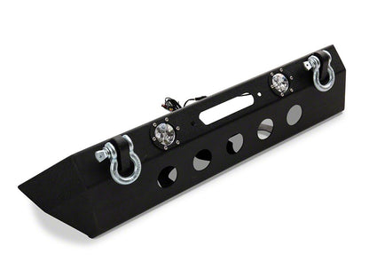 RedRock Stubby Winch Front Bumper with LED Fog Lights (20-25 Jeep Gladiator JT)