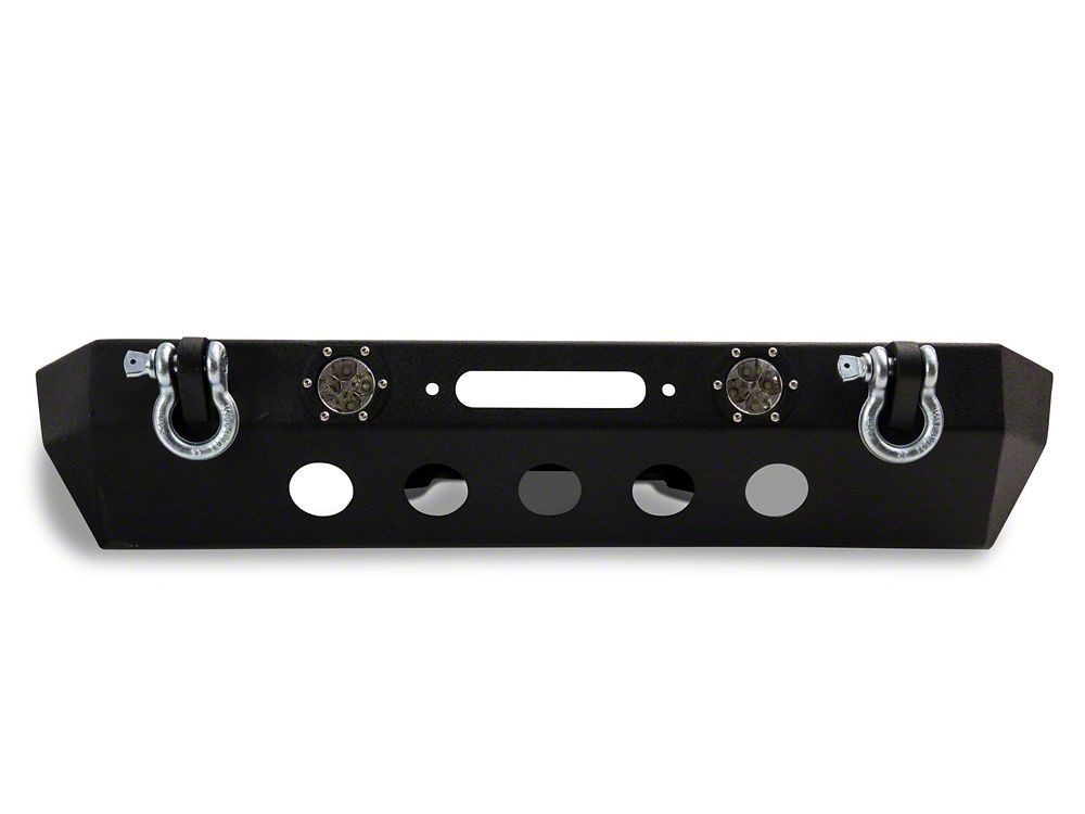 RedRock Stubby Winch Front Bumper with LED Fog Lights (20-25 Jeep Gladiator JT)