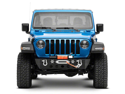 RedRock Stubby Winch Front Bumper with LED Fog Lights (20-25 Jeep Gladiator JT)