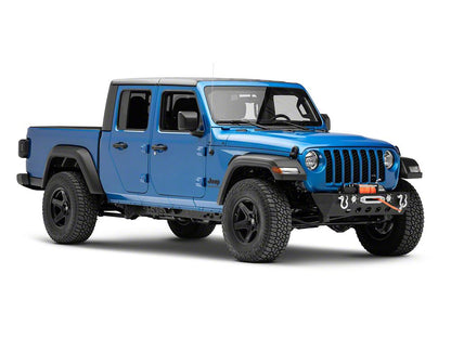 RedRock Stubby Winch Front Bumper with LED Fog Lights (20-25 Jeep Gladiator JT)