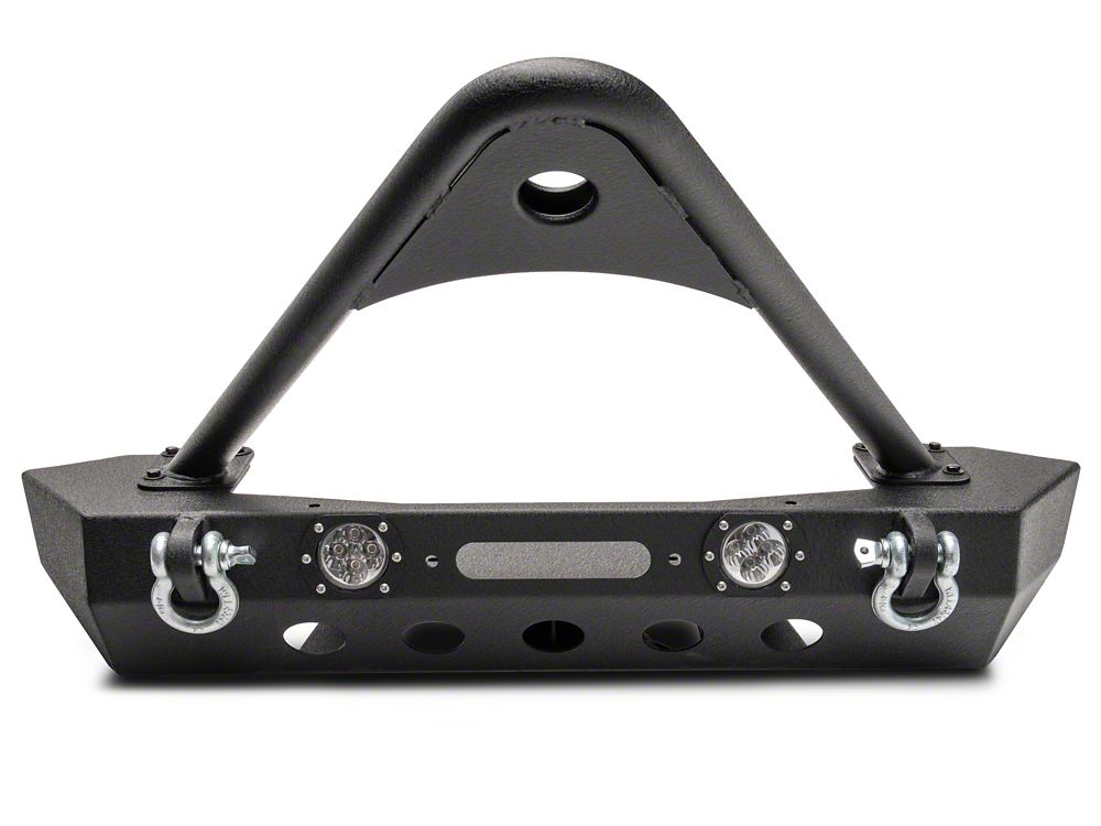 RedRock Stubby Winch Front Bumper with LED Lights and Stinger Bar (20-25 Jeep Gladiator JT)