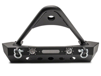 RedRock Stubby Winch Front Bumper with LED Lights and Stinger Bar (20-25 Jeep Gladiator JT)