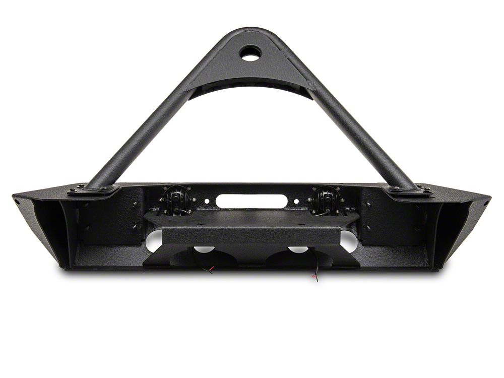 RedRock Stubby Winch Front Bumper with LED Lights and Stinger Bar (20-25 Jeep Gladiator JT)