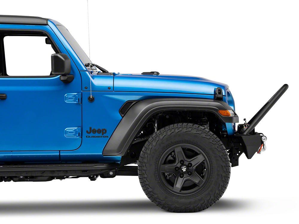 RedRock Stubby Winch Front Bumper with LED Lights and Stinger Bar (20-25 Jeep Gladiator JT)