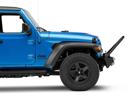 RedRock Stubby Winch Front Bumper with LED Lights and Stinger Bar (20-25 Jeep Gladiator JT)