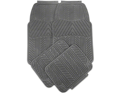 RedRock 4-Piece All-Weather Floor Mats; Black (20-25 Jeep Gladiator JT)