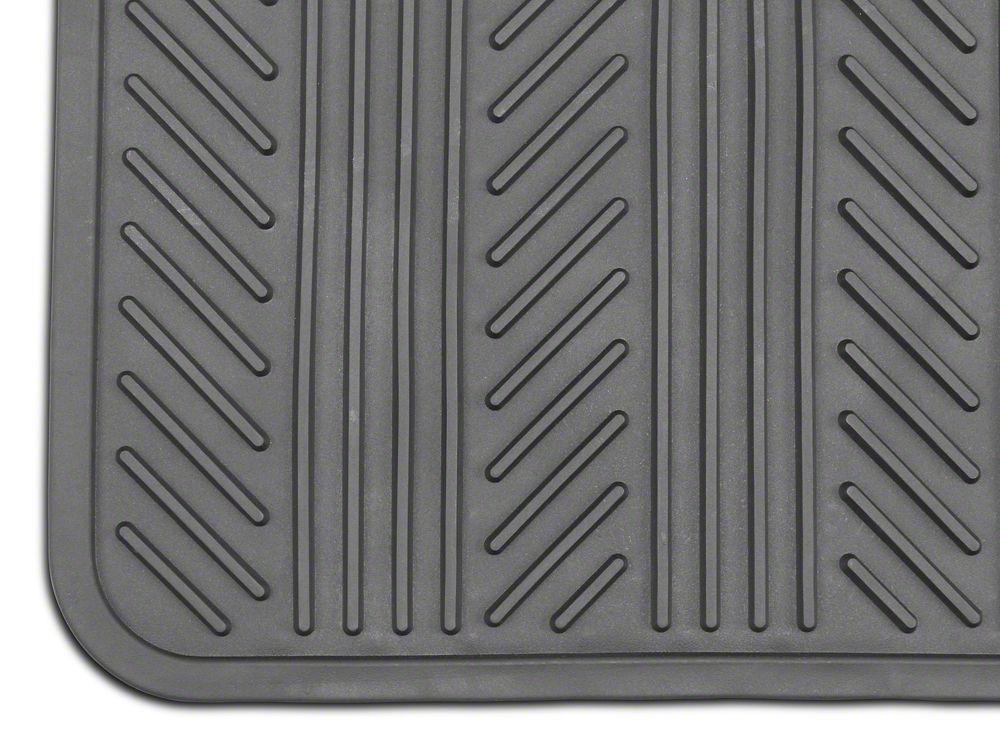 RedRock 4-Piece All-Weather Floor Mats; Black (20-25 Jeep Gladiator JT)