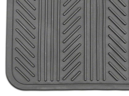 RedRock 4-Piece All-Weather Floor Mats; Black (20-25 Jeep Gladiator JT)