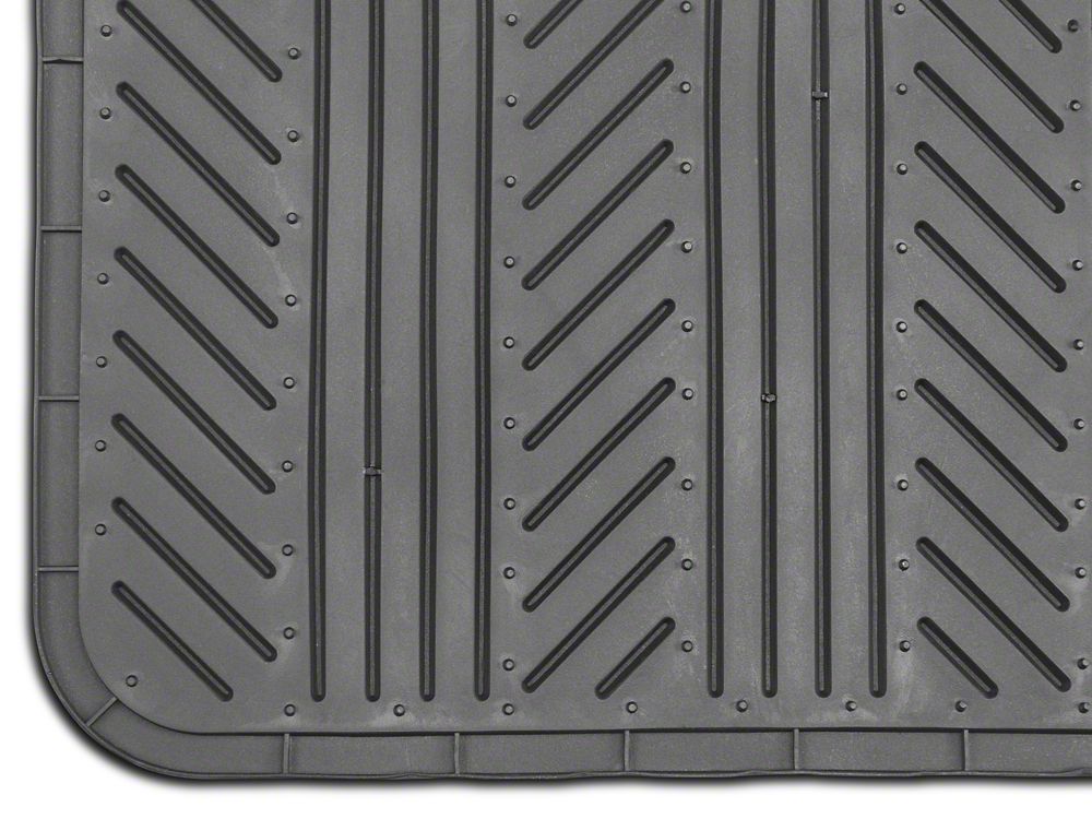 RedRock 4-Piece All-Weather Floor Mats; Black (20-25 Jeep Gladiator JT)