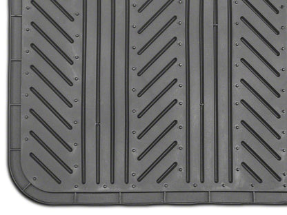 RedRock 4-Piece All-Weather Floor Mats; Black (20-25 Jeep Gladiator JT)