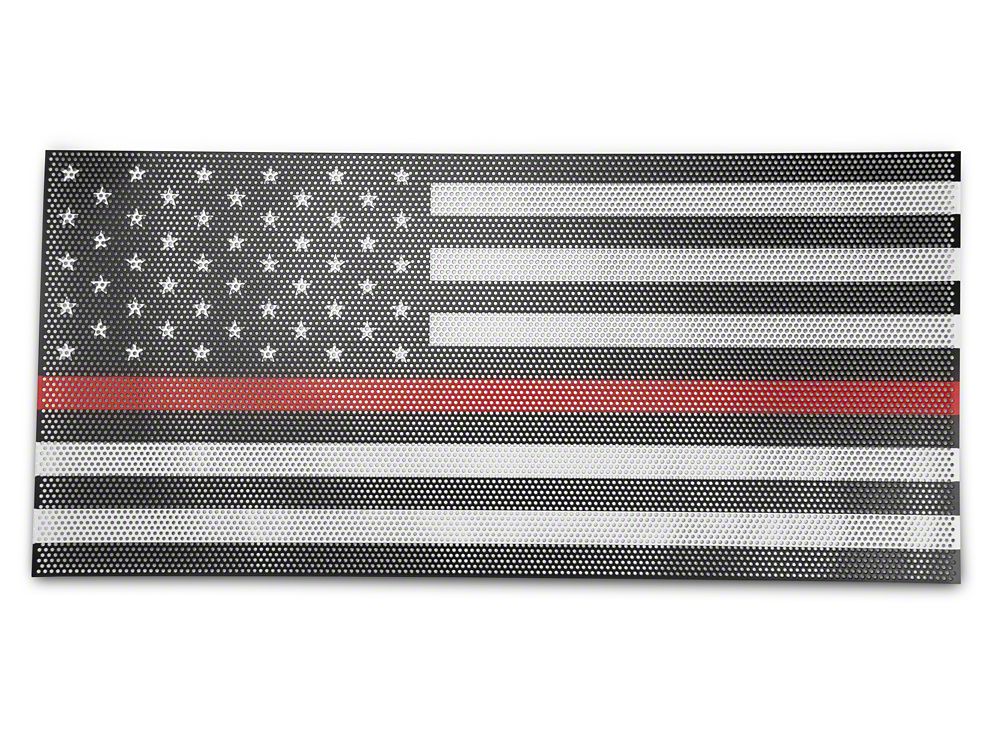 RedRock Grille Insert; Red Line (20-25 Jeep Gladiator JT w/o TrailCam)