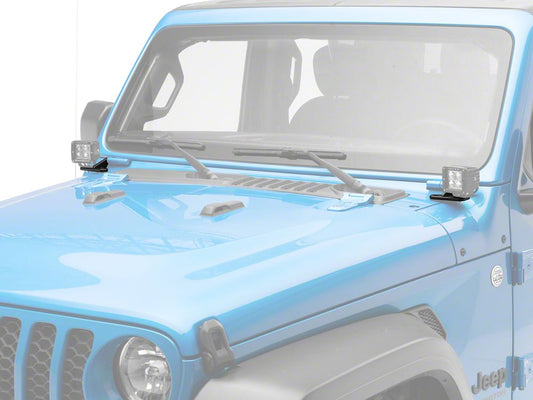 RedRock Windshield Hinge Light Mounts (20-25 Jeep Gladiator JT)