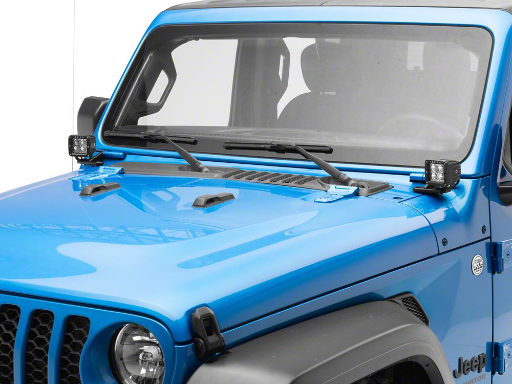 RedRock Windshield Hinge Light Mounts (20-25 Jeep Gladiator JT)
