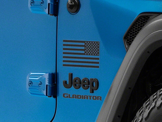 RedRock 6-Inch Old Glory Vinyl Decals (Universal; Some Adaptation May Be Required)