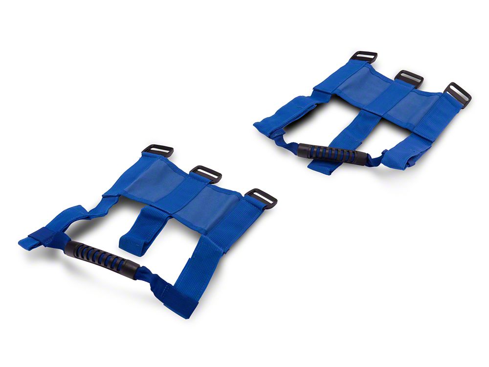 RedRock Roll Bar Grab Handles; Blue (Universal; Some Adaptation May Be Required)