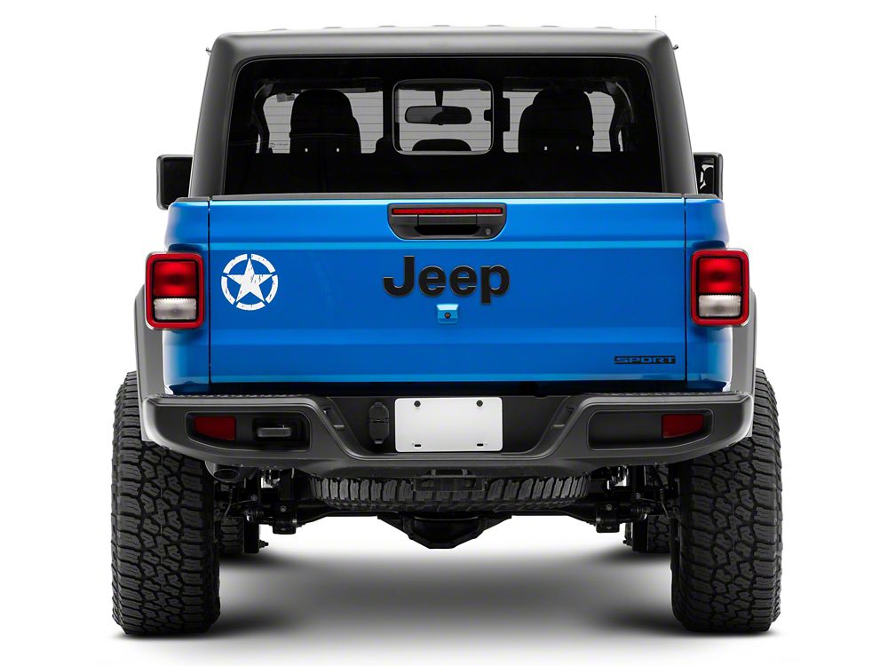 RedRock 6-Inch Star Vinyl Decal; White (Universal; Some Adaptation May Be Required)