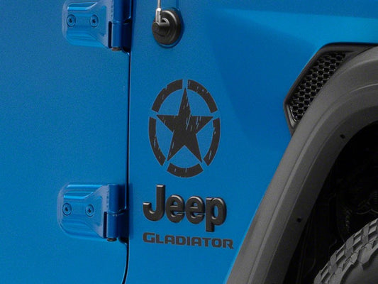 RedRock 6-Inch Star Vinyl Decal; Black (Universal; Some Adaptation May Be Required)