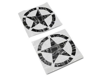 RedRock 6-Inch Star Vinyl Decal; Black (Universal; Some Adaptation May Be Required)