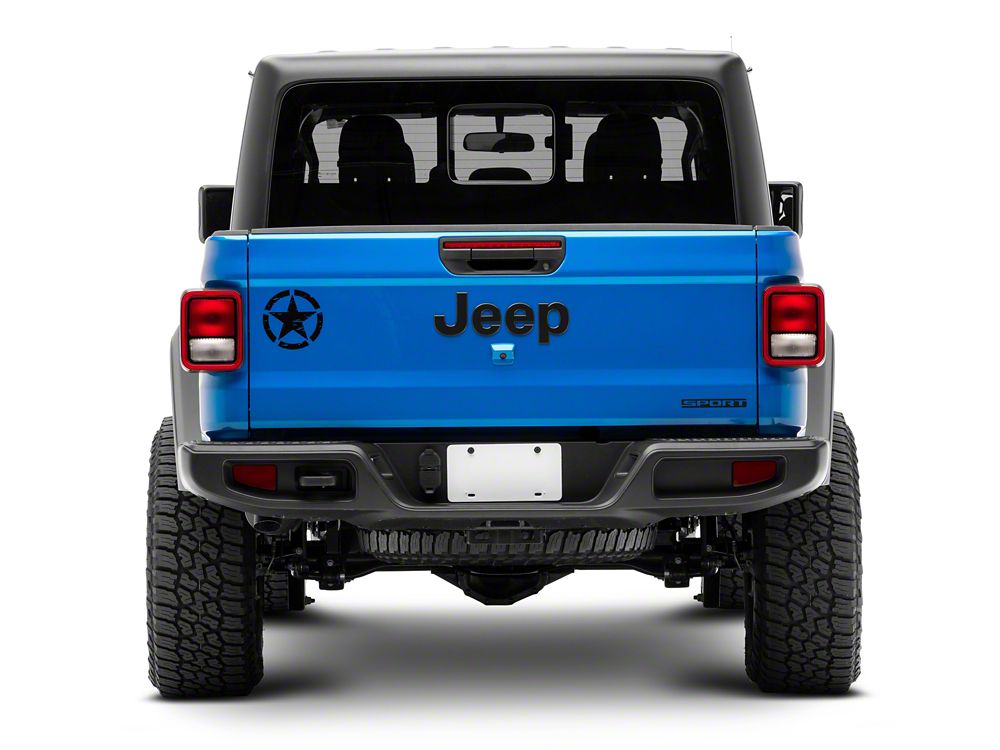RedRock 6-Inch Star Vinyl Decal; Black (Universal; Some Adaptation May Be Required)