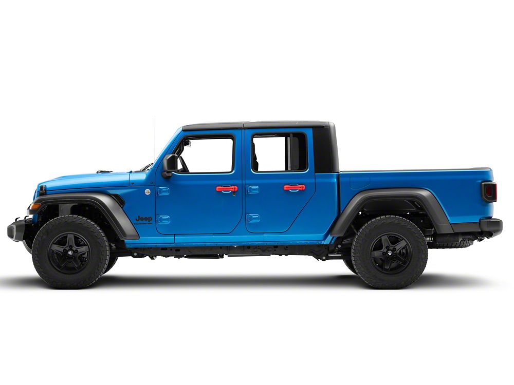 RedRock Door Handle Covers; Red (20-25 Jeep Gladiator JT)