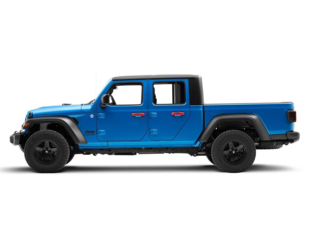 RedRock Door Handle Covers; Red (20-25 Jeep Gladiator JT)