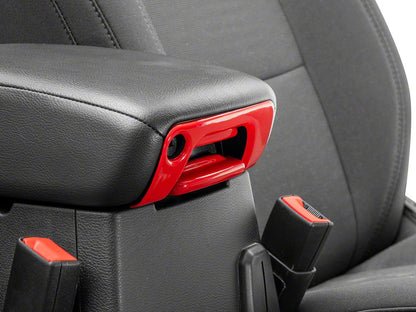 RedRock Armrest Trim Set; Red (20-25 Jeep Gladiator JT)