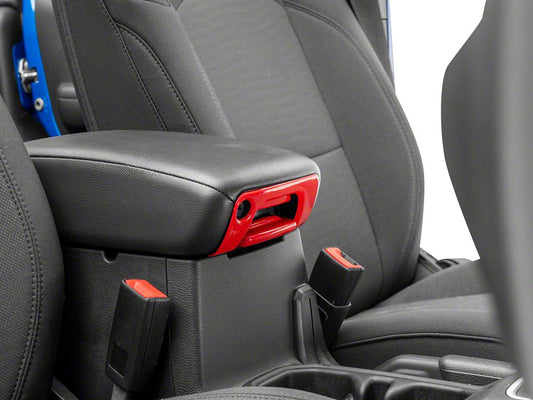 RedRock Armrest Trim Set; Red (20-25 Jeep Gladiator JT)