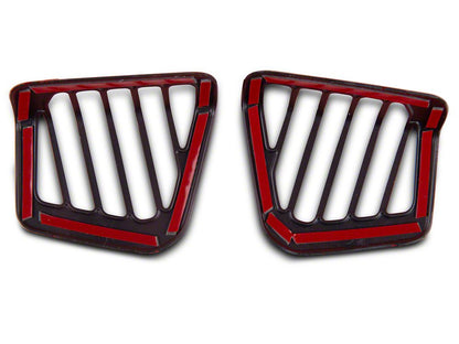 RedRock Air Vent Trim; Red (20-25 Jeep Gladiator JT)